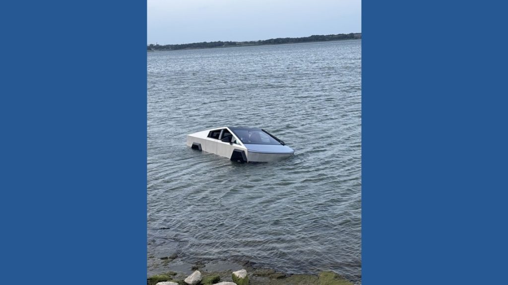 Grapevine Man, 70, Arrested After Cybertruck Sinks in Lake Misadventure