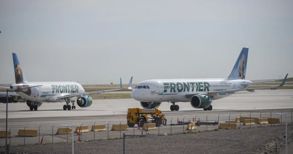 Pedestrian hit by Frontier plane at Denver airport