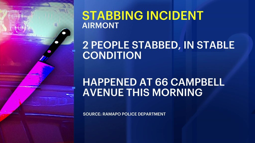Two People Stabbed in Airmont; Suspect Still at Large