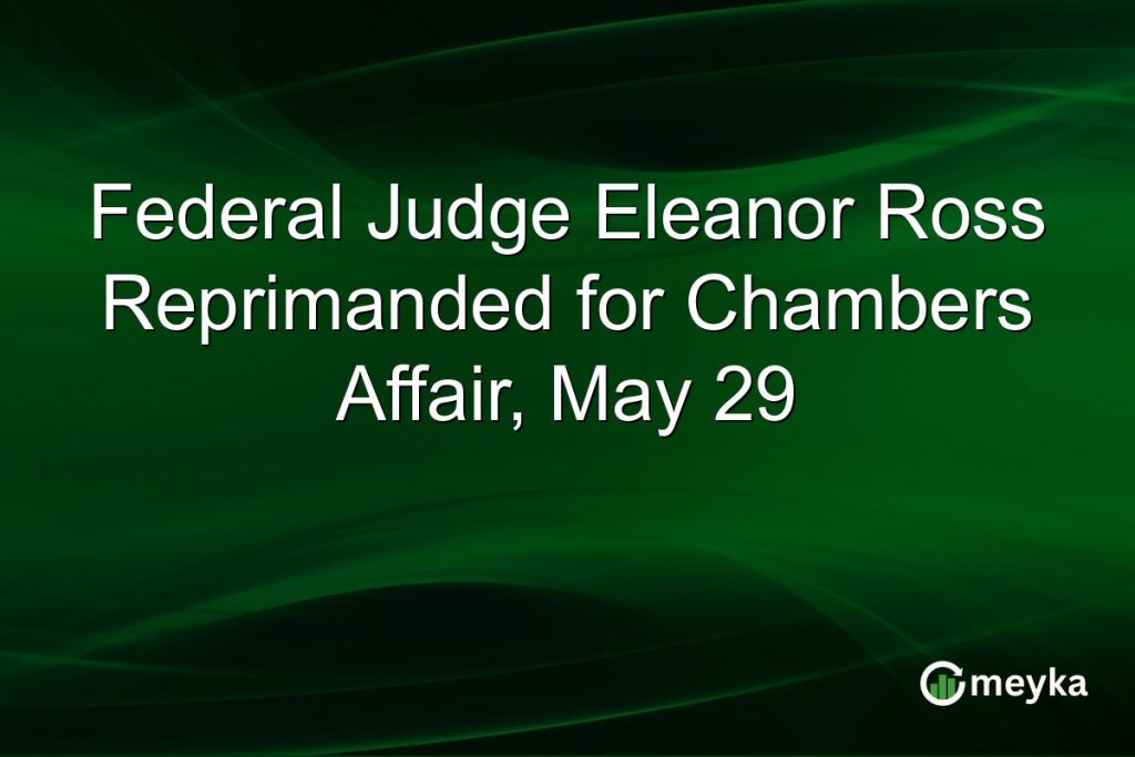 Judge Eleanor Ross Faces Reprimand for Affair in Chambers with Police Chief