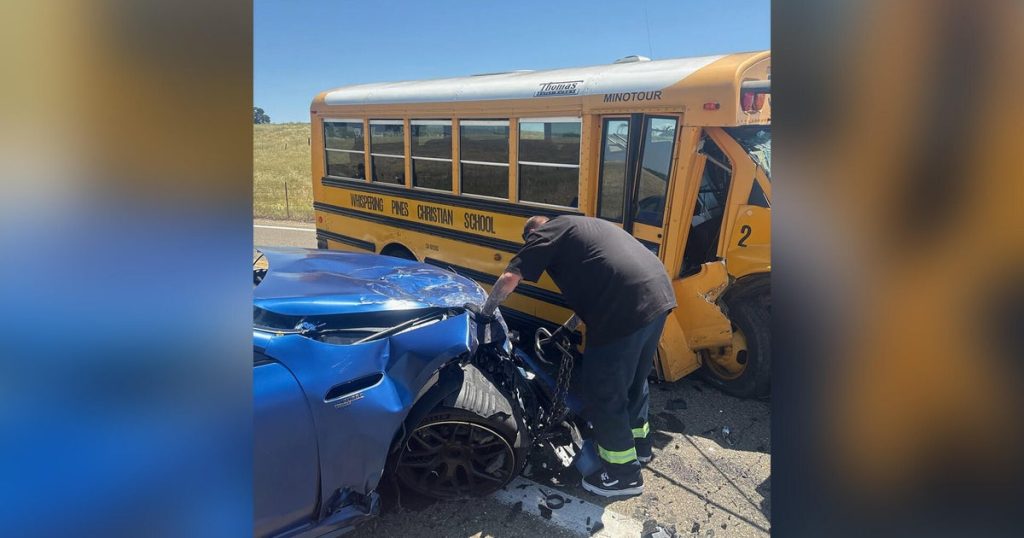 School Bus Crash Near Folsom Involved No Children, CHP Confirms