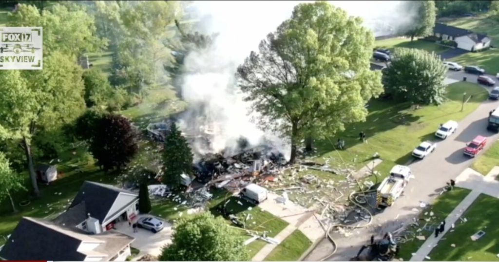 Neighbors Rescue Woman After Suspected Murder-Suicide Explosion in Michigan