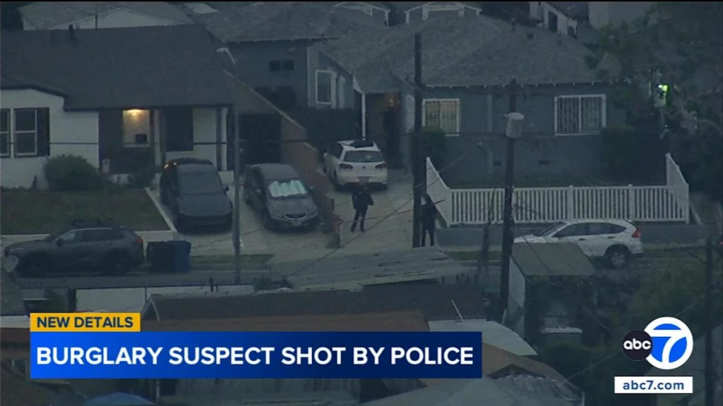 LAPD Shoots Armed Burglary Suspect in South LA