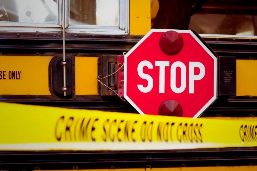 Minor Robbed at School Bus Stop by Group in White Car