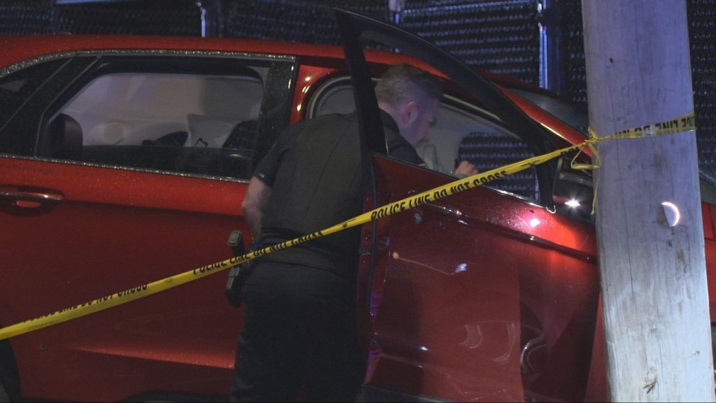 3 Shot, Crash Into Cars on Taunton Street