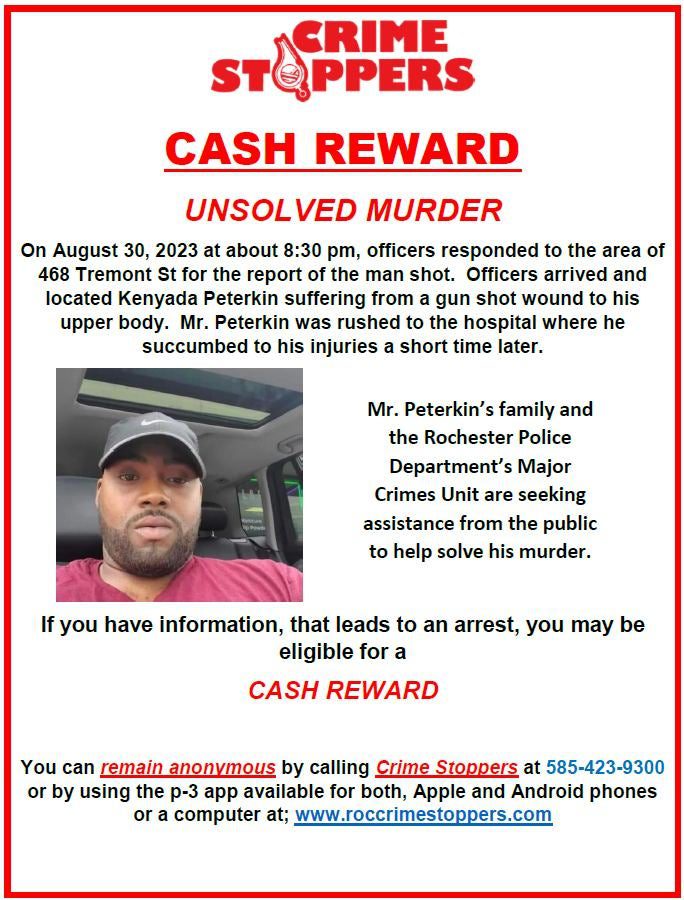Who Killed Kenyada Peterkin on Tremont Street?